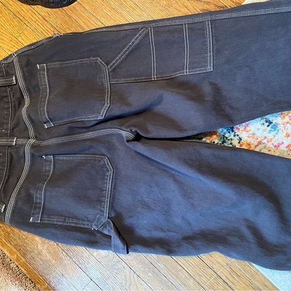 PAC SUN BLACK PAINTERS STYLE JEANS - Picture 3 of 8